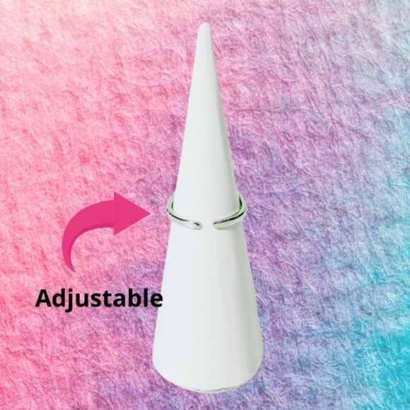 BP Kids Collection Adjustable Lab Created Light Amethyst Ring - Picture 5 of 8